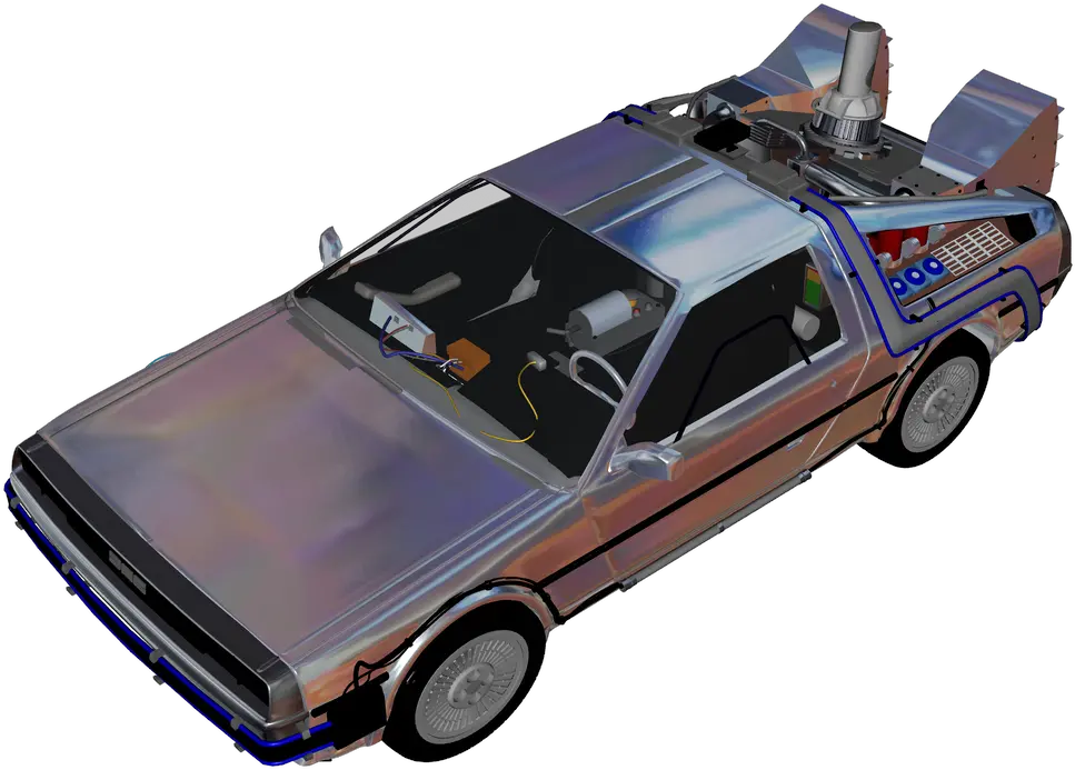  Delorean Dmc Delorean Png Delorean Png