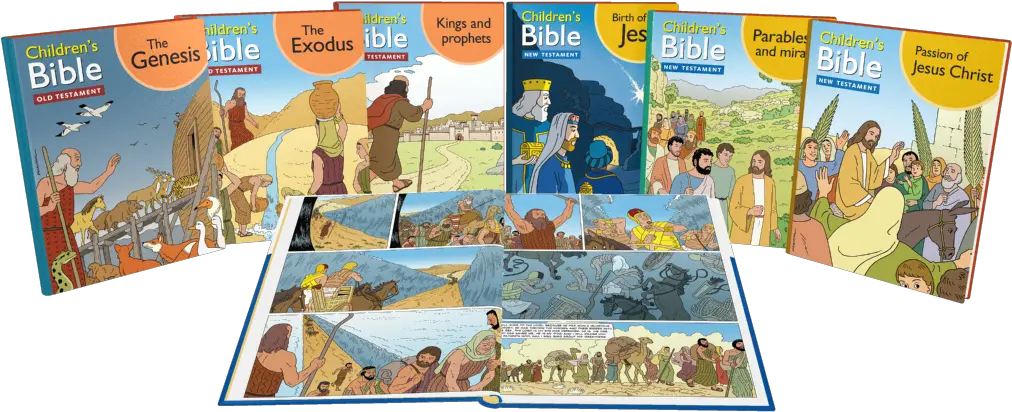  Bible Stories In Comic Book Format Poster Png Biblia Png