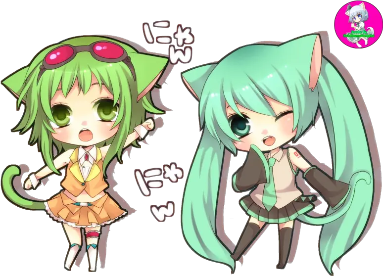  Chibi Miku Png Gumi Vocaloid Rin Y Len Kagamine Kaito Chibi Gumi Vocaloid Miku Icon