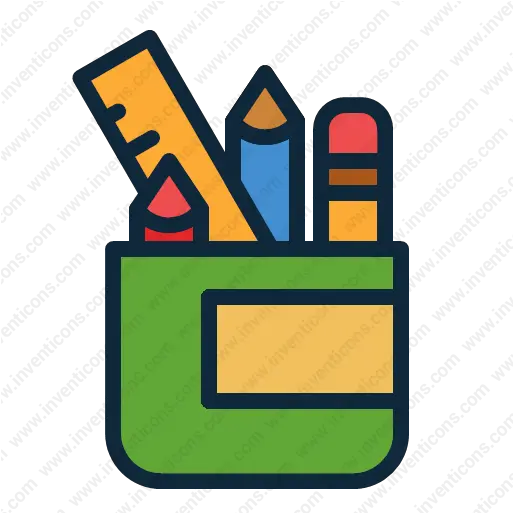  Download Pencil Case Vector Icon Inventicons Png