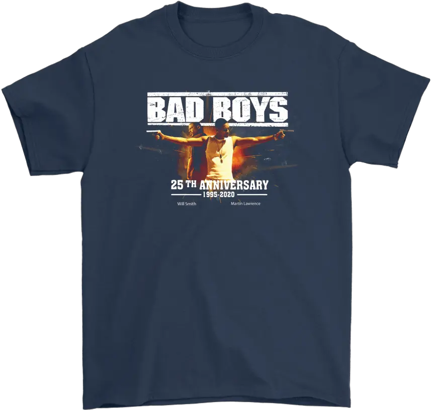  Bad Boys 25th Anniversary 1995 2020 Will Smith Martin Navy Blue Shirt Color Combination Png Will Smith Transparent