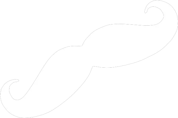  White Moustache Black Background 600x400 Png Clipart White Moustache With Black Background Mustache Transparent Png