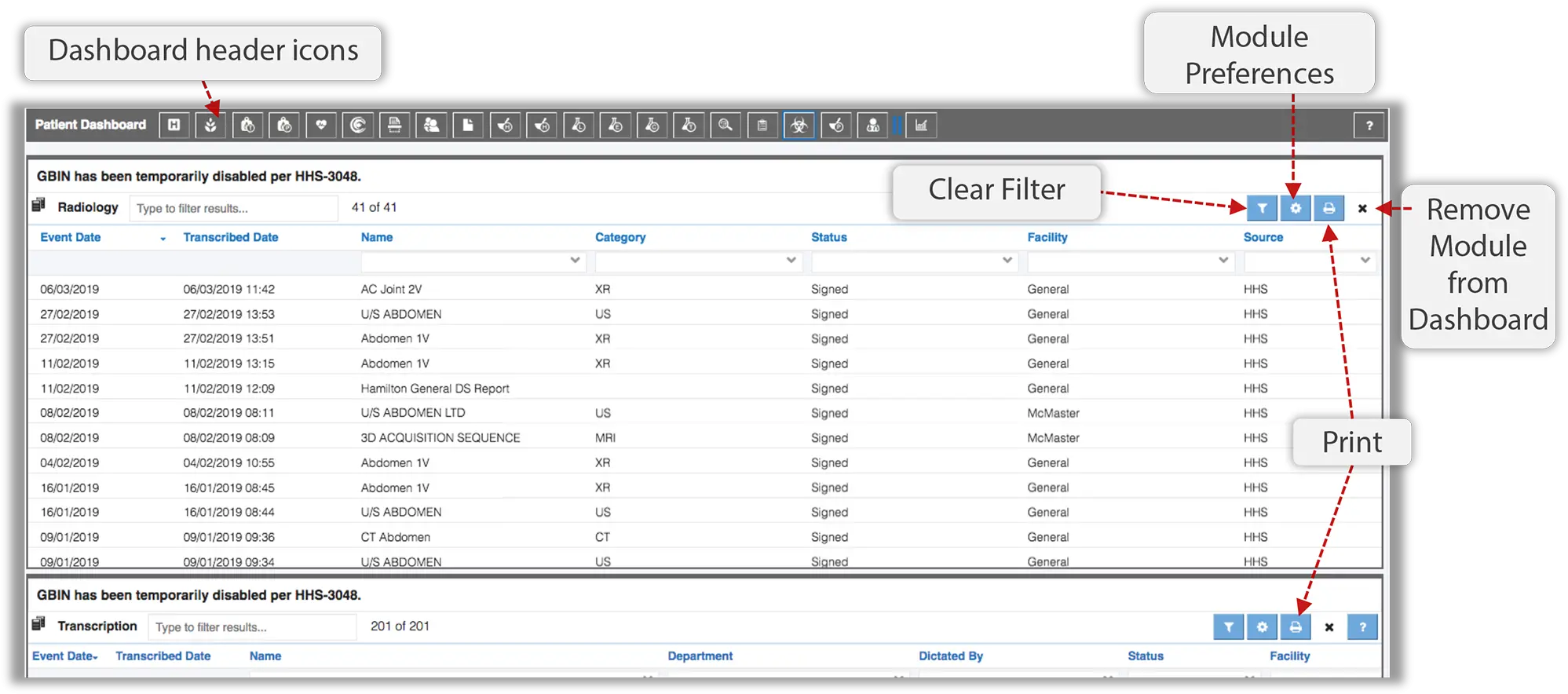  Resource Centre Patient Dashboard Clinicalconnect Horizontal Png Clear Filter Icon