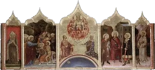  The Churches Of Florence Oltrarno Polittico Png Sixth century Icon Virgin And Child Surrounded By Saints Is An Object Of Worship That