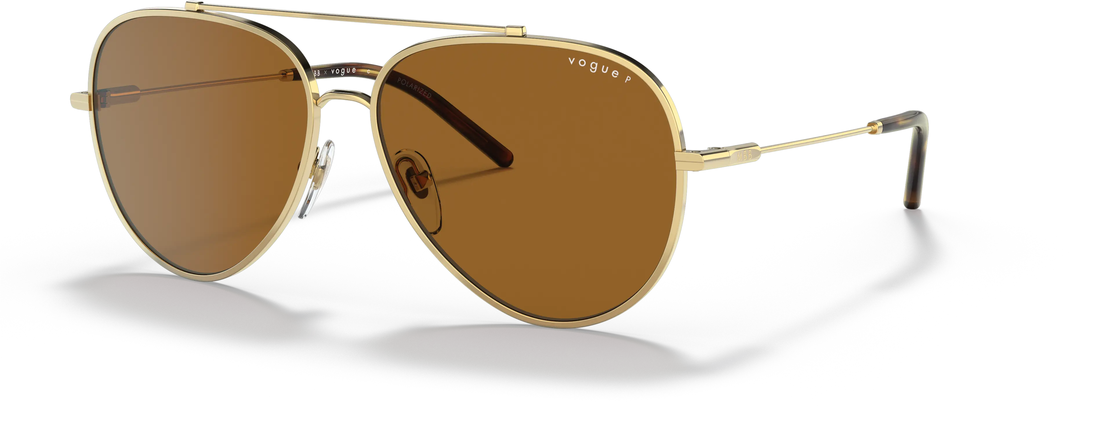  Vogue Eyewear Vo4212s Bronze Polar U0026 Gold Polarized Png Icon