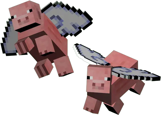  Download Fpig1 Cute Minecraft Flying Pig Png Minecraft Pig Png