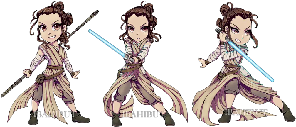  Starwars Art Gallery Star Wars Rey Chibi Png Rey Star Wars Icon