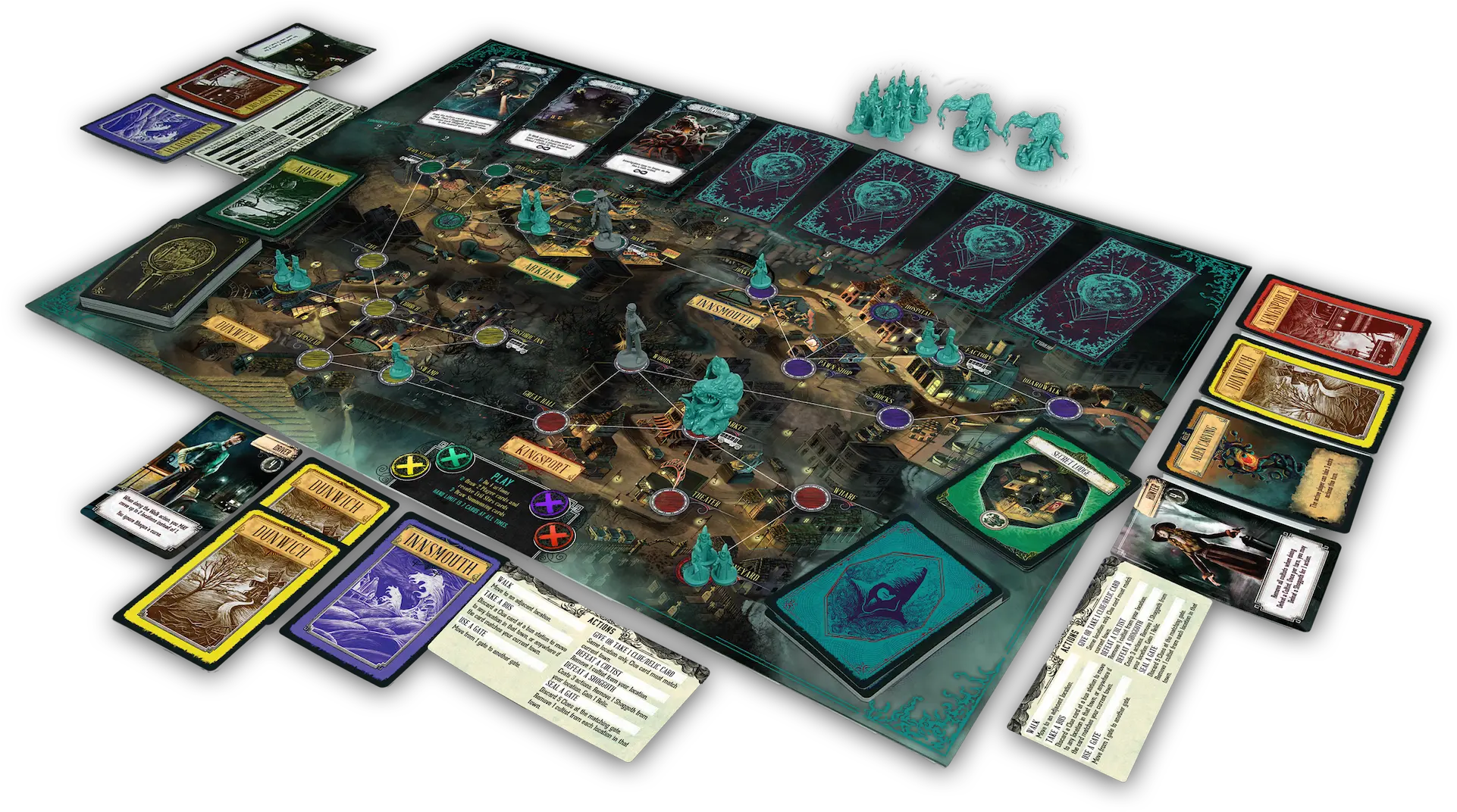  Pandemic Reign Of Cthulhu Is A Surprisingly Solid Board Call Of Cthulhu Board Game Png Cthulhu Png