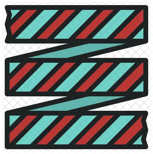  Caution Tape Icon Of Colored Outline Horizontal Png Caution Tape Png