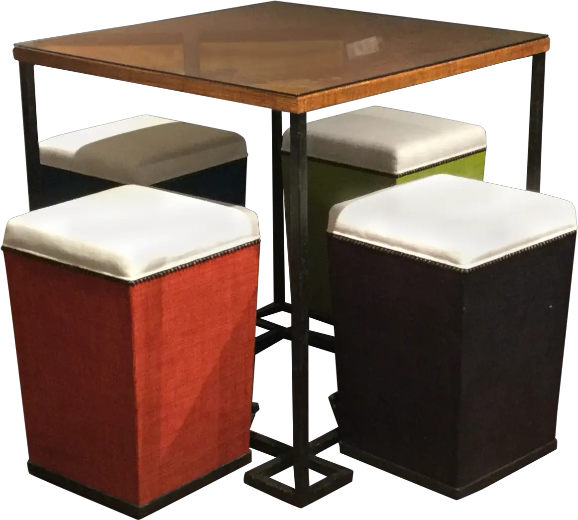  Purveyor Raffia Bar Table And Stools Solid Png Bar Table Png