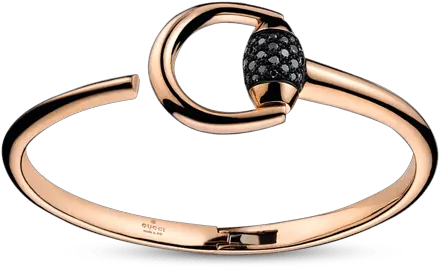  Gucci Jewellery Black Diamond Bracelet On Rose Gold Png Gucci Icon Rings