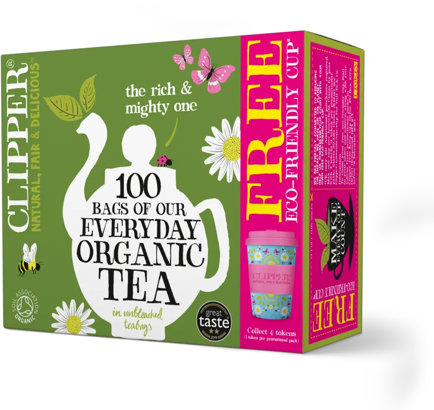  Clipper Teas Delivers An Pack Promotion With Purpose Clipper Everyday Organic Tea Png Clippers Logo Png