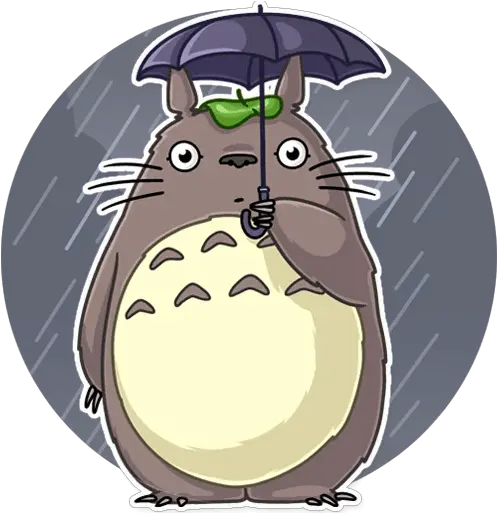  Totoro Telegram Sticker Stiker Totoro Png Totoro Png