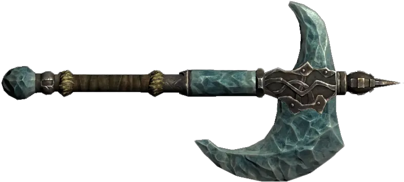  Download Stalhrim War Axe One Of The Best Axes In Skyrim War Axe Png Axe Transparent