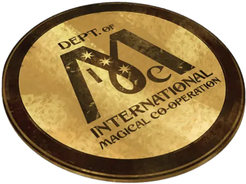  Magical Cooperation Emblem Department Of International Magical Cooperation Png Ministry Of Magic Logo