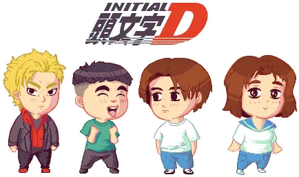  Character Sprites Pixeljoint Initial D Character Sheet Png Initial D Png