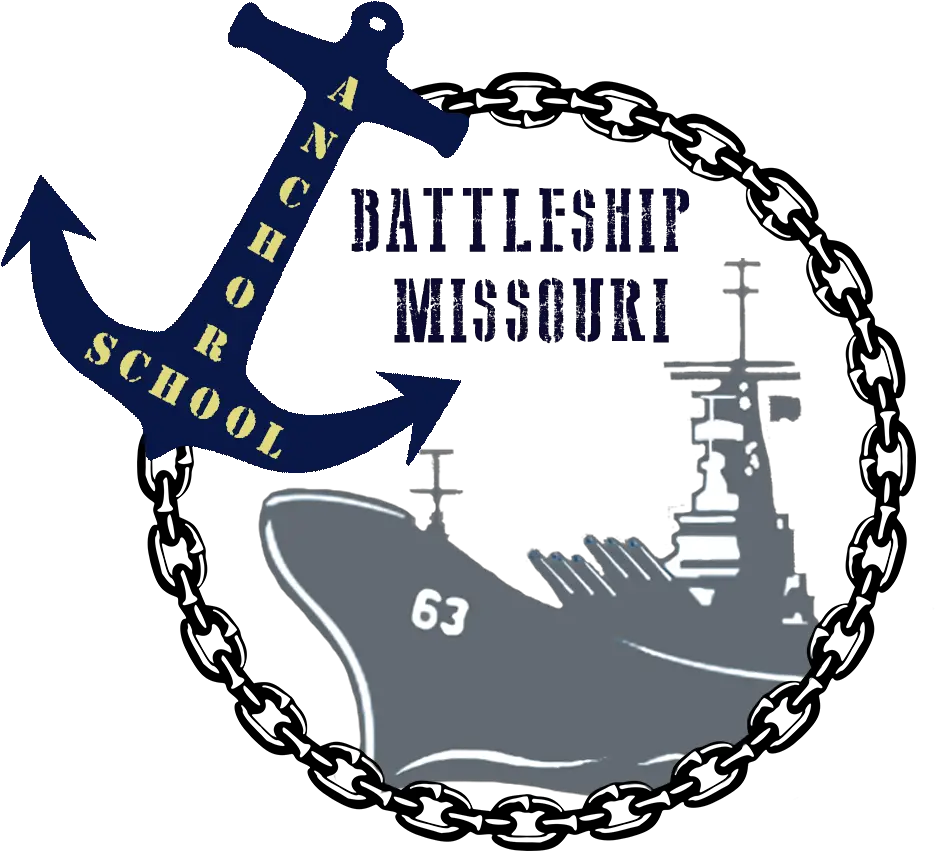  Anchor School Program Uss Missouri En 5911 Records Logo Png Anchor Transparent