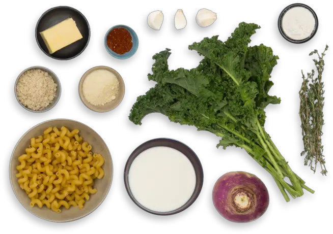  Cavatappi Mac Cheese With Purple Top Superfood Png Kale Png