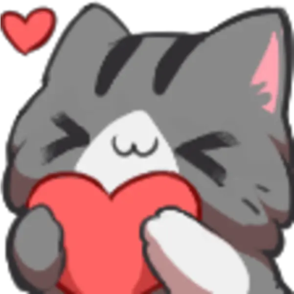  Neko Twitch Emotes Png Image Cat With Heart Emote Png Emotes