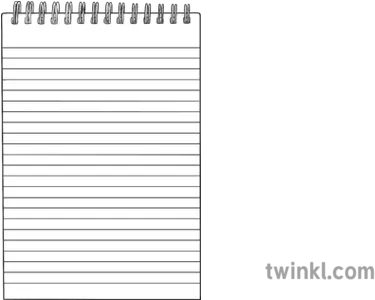  Note Paper Black And White Illustration Twinkl Horizontal Png Note Paper Png