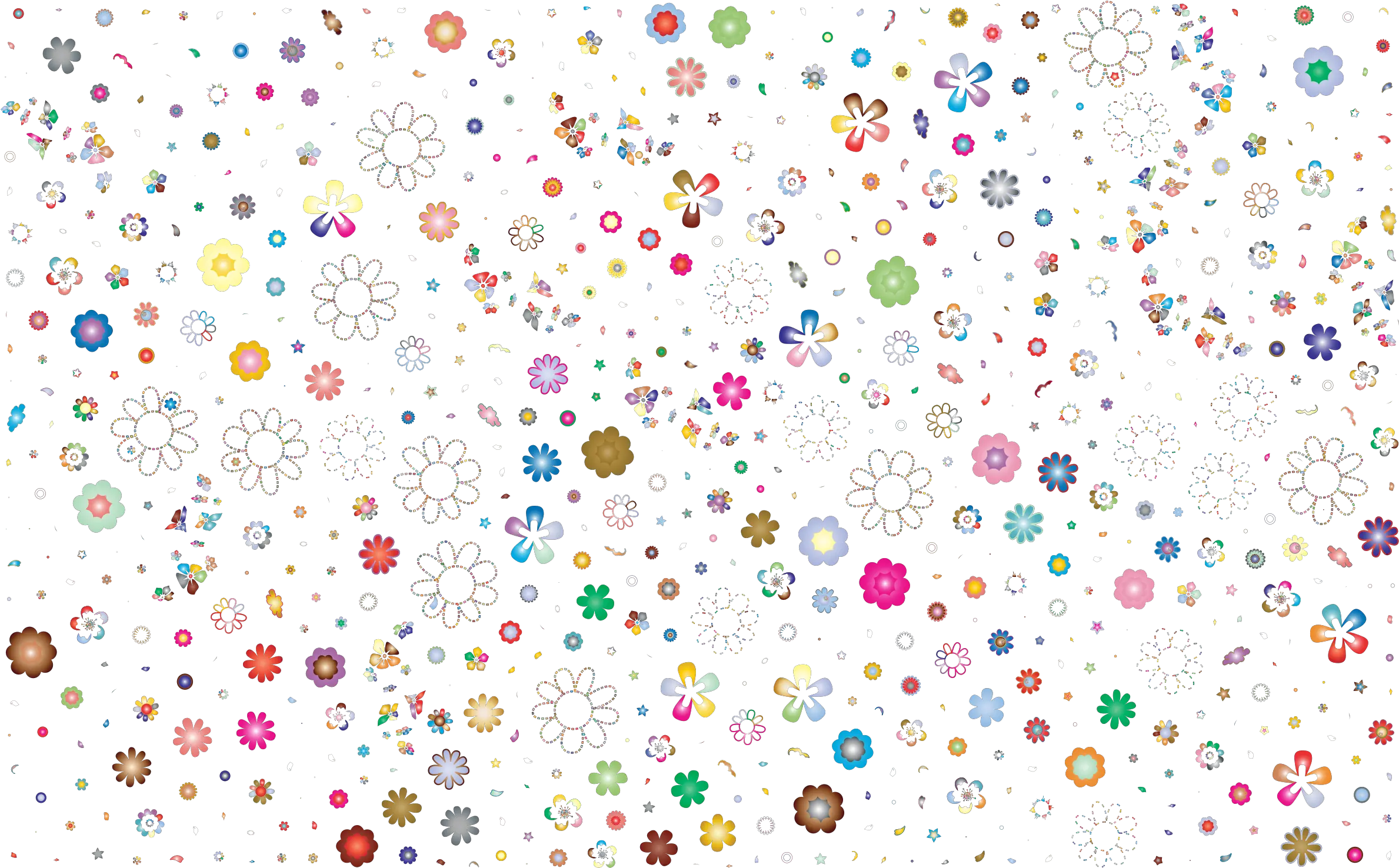  Download Prismatic Floral Background No Black Png Library Flower Pattern Icon Png Confetti Background Transparent