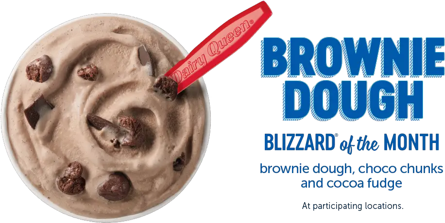  Menu Treats Dairy Queen Dairy Queen Brownie Dough Blizzard Png Blizzard Logo Png