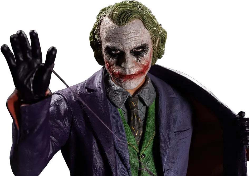  16 Scale Batman The Dark Knight Joker Statue Ikon Design Png Smile