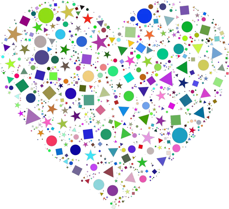  Free Photo Heart Shapes Abstract Love Geometric Confetti Girly Png Geometric Shapes Png