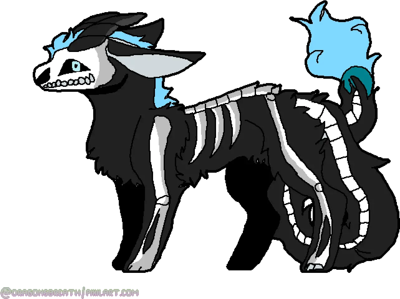 Pixilart Spooky Skeleton By Mhalover Fictional Character Png Spooky Skeleton Transparent