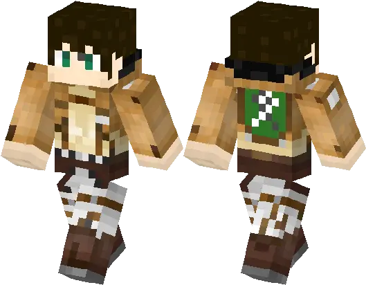  Eren Jaeger My Skinmknannagaming Minecraft Skin Eren Jaeger Minecraft Skin Png Eren Jaeger Transparent