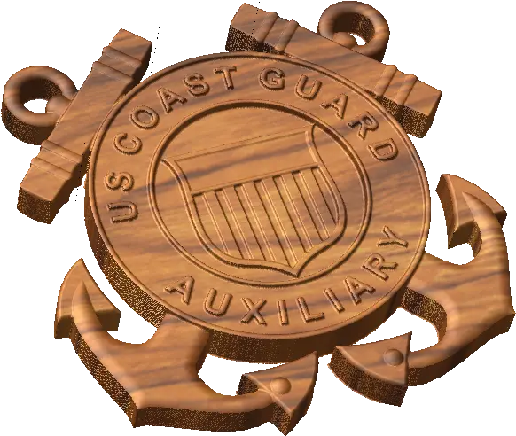  Coast Guard Auxiliary Emblem Style A Solid Png Coast Guard Logo Png