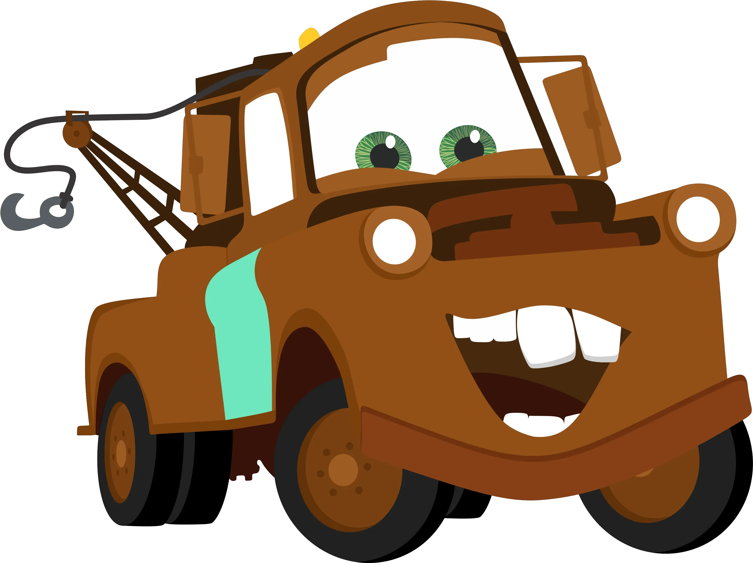  Download Hd Cars Lightning Mcqueen Tow Mater Cartoon Png Lighting Mcqueen Png