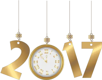  Clock Schrift 2017 Neujahr New Year Png 4110 Clip Art Gold Clock Png