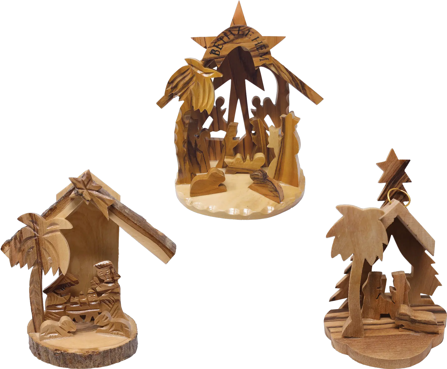  Holy Land 3d Nativity Scene Grotto Ornament Value Pack Of Png Nativity Scene Png