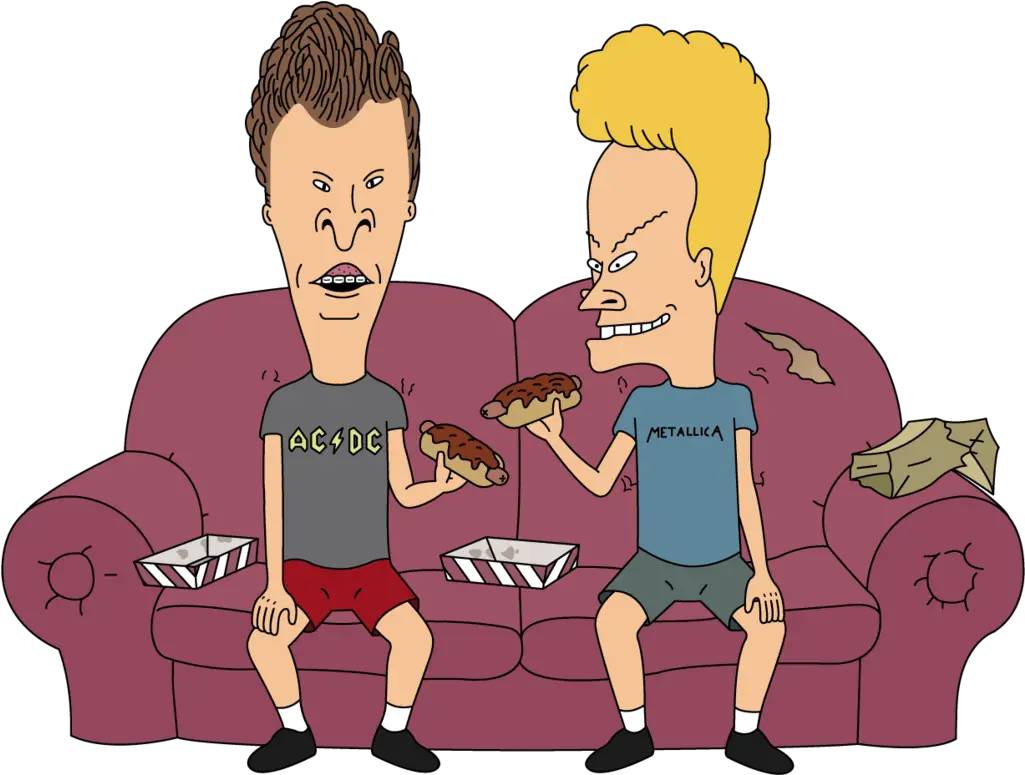  Beavis And Butthead Stickpng Beavis And Butthead Couch Sofa Transparent