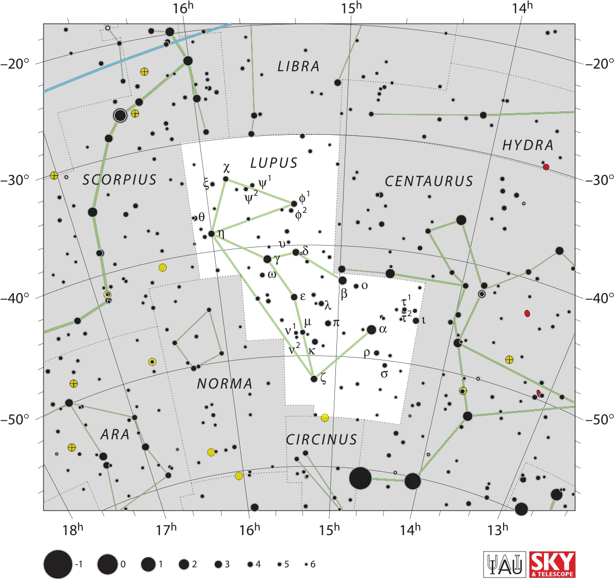  Lupus Constellation Wikipedia Canis Minor Star Map Png Constellation Png