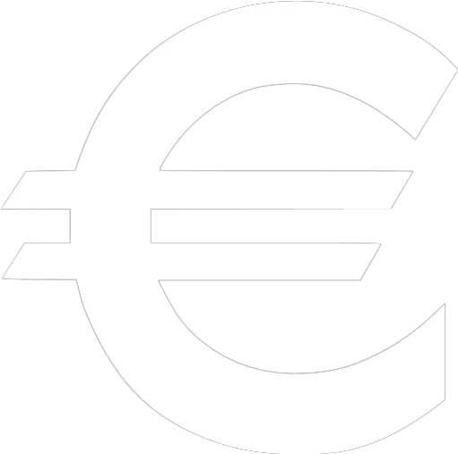  White Euro Icon Euro Symbol White Png Euro Logo