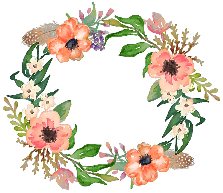  Clipart Free Succulent Watercolour Ring Of Flowers Png Ring Of Flowers Transparent Succulent Transparent Background