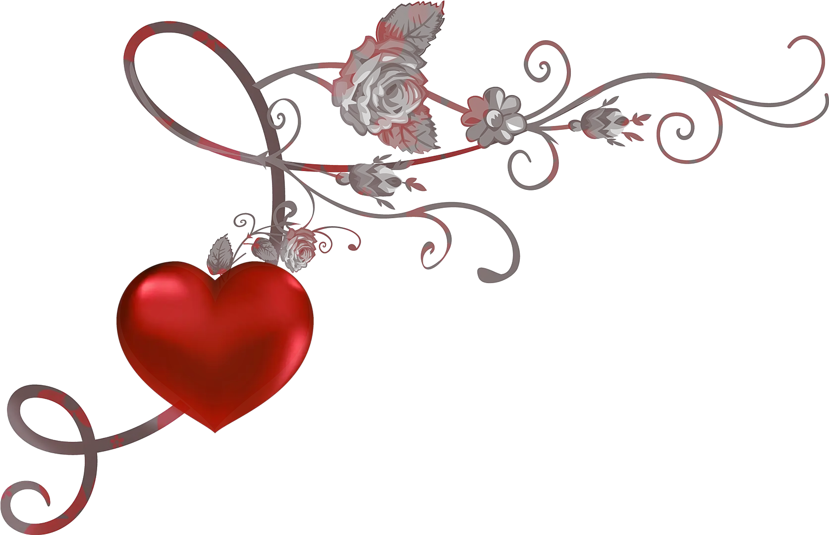  Download Red Heart Decor Png Picture Clipart Coeur Saint Heart Decor Png Decor Png