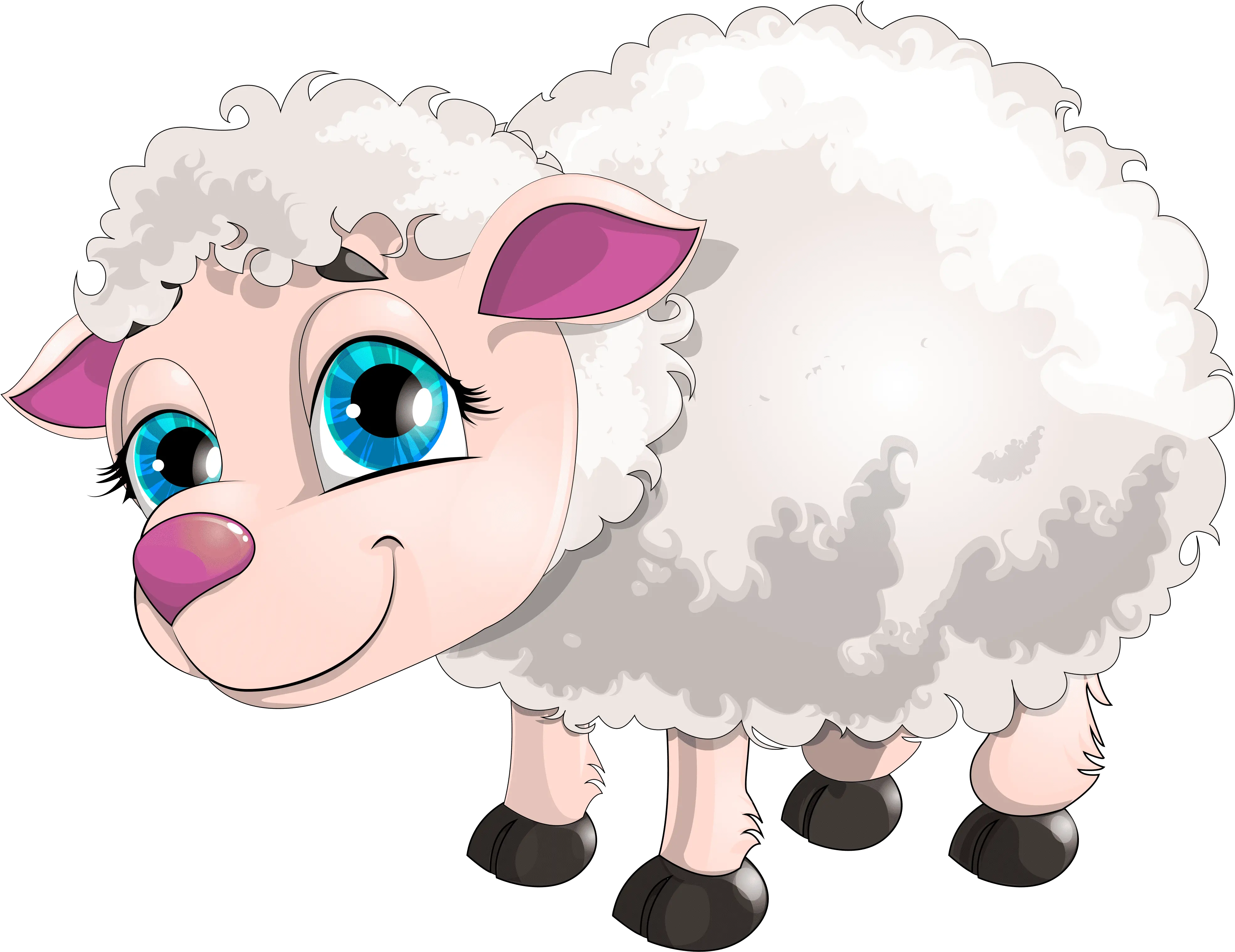  Cute White Lamb Png Clipart Picture Cute Sheep Cartoon Png Lamb Png