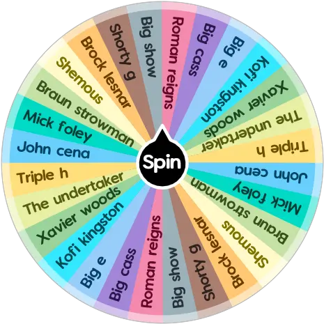  My Favorite Wwe Star Spin The Wheel App Circle Png Braun Strowman Png