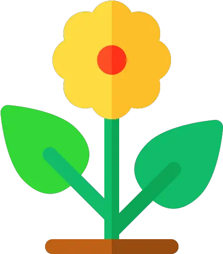  Flat Version Flower Icon Nature Rounded Icons Png Wildflower Icon