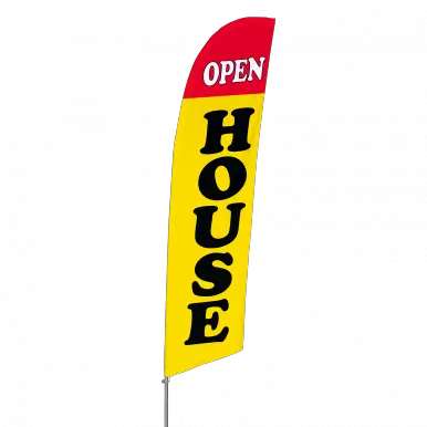  Bowflag Stock Design Open House Flag Banner Display Png