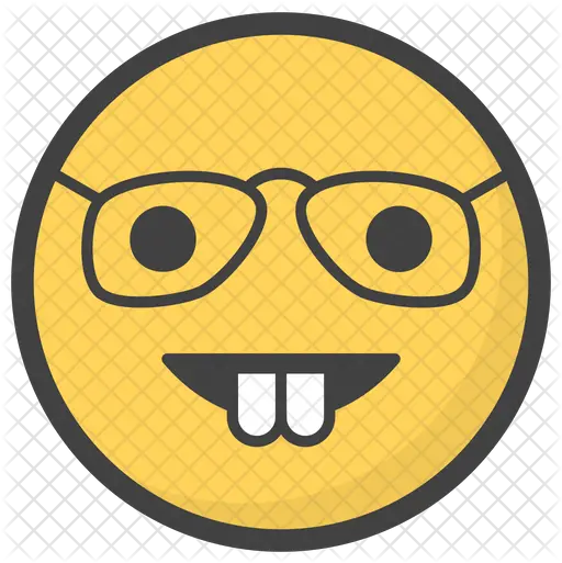  Nerd Emoji Icon Of Colored Nerd Emoji Png Nerd Emoji Png