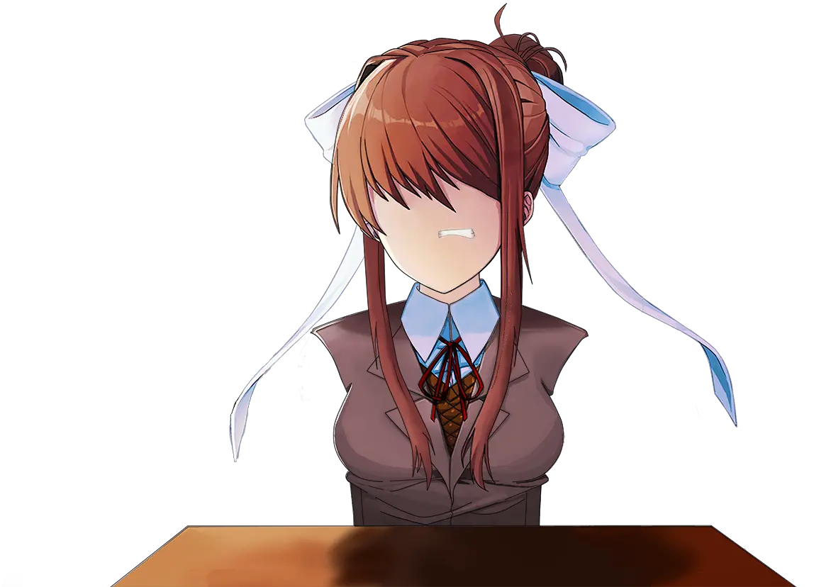  Monika Ddlc Png Monika Doki Doki Literature Club Sprites Monika Png