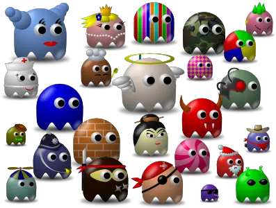  Download Hd Pac Man Ghosts Baddies Tutorial Pacman Pacman Baddies Png Pacman Ghosts Png