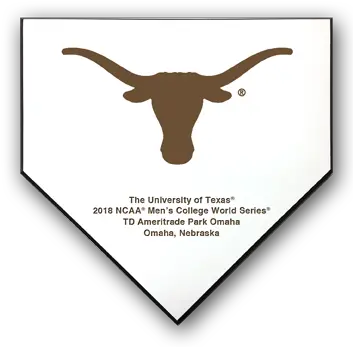  2018 14 Laser Engraved Home Plate Plaque Texas Texas Longhorns Png Home Plate Png