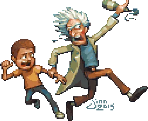  Pixelprospector Rick And Morty Pixel Art Png Rick And Morty Png Transparent