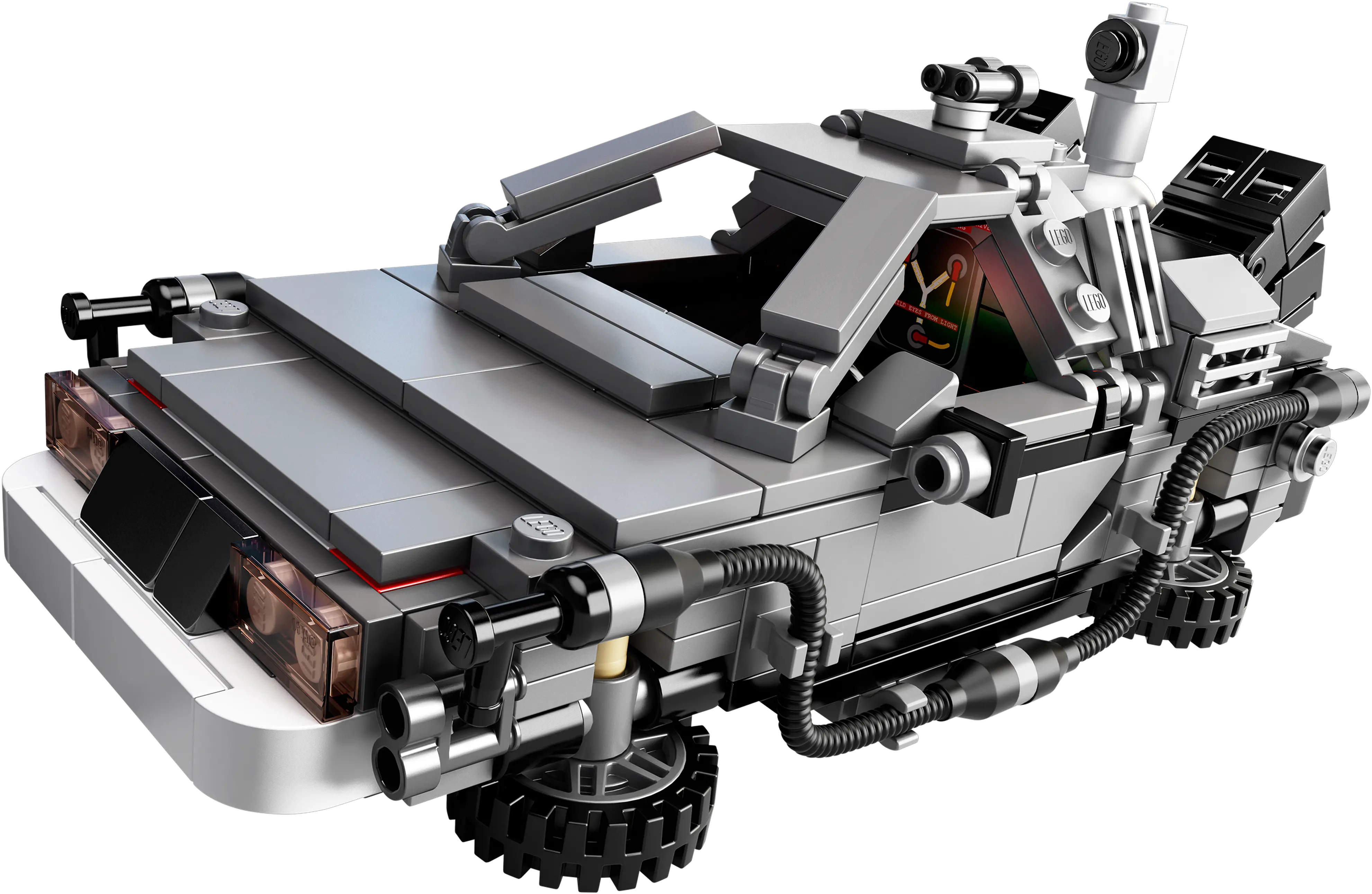  Lego 21103 Delorean Dmc Back To The Future Lego Png Delorean Png