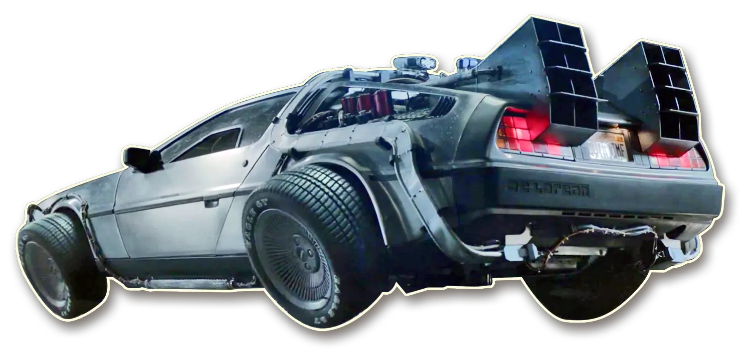  Flying Delorean Png Image Delorean Time Machine Png Delorean Png